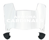 Arizona Cardinals Mini Football Helmet Visor Shield w/ Clips - PICK VISOR & LOGO COLOR