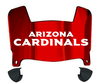 Arizona Cardinals Mini Football Helmet Visor Shield w/ Clips - PICK VISOR & LOGO COLOR