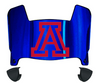 Arizona Wildcats Mini Football Helmet Visor Shield w/ Clips - PICK VISOR & LOGO COLOR