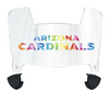 Arizona Cardinals Limited Edition Mini Football Helmet Visor Shield w/ Clips - PICK VISOR & LOGO COLOR