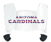 Arizona Cardinals Limited Edition Mini Football Helmet Visor Shield w/ Clips - PICK VISOR & LOGO COLOR