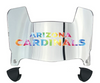 Arizona Cardinals Limited Edition Mini Football Helmet Visor Shield w/ Clips - PICK VISOR & LOGO COLOR