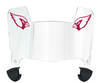 Arizona Cardinals Mini Football Helmet Visor Shield w/ Clips - PICK VISOR & LOGO COLOR