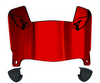 Arizona Cardinals Mini Football Helmet Visor Shield w/ Clips - PICK VISOR & LOGO COLOR