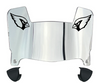 Arizona Cardinals Mini Football Helmet Visor Shield w/ Clips - PICK VISOR & LOGO COLOR