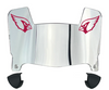 Arizona Cardinals Mini Football Helmet Visor Shield w/ Clips - PICK VISOR & LOGO COLOR