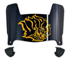 Arkansas Pine Bluff Golden Lions Mini Football Helmet Visor Shield w/ Clips - PICK VISOR & LOGO COLOR