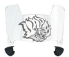 Arkansas Pine Bluff Golden Lions Mini Football Helmet Visor Shield w/ Clips - PICK VISOR & LOGO COLOR