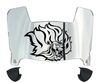 Arkansas Pine Bluff Golden Lions Mini Football Helmet Visor Shield w/ Clips - PICK VISOR & LOGO COLOR