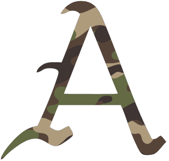 Arkansas Razorbacks Woodland Camo Camouflage A Logo Premium DieCut Vinyl Decal PICK SIZE