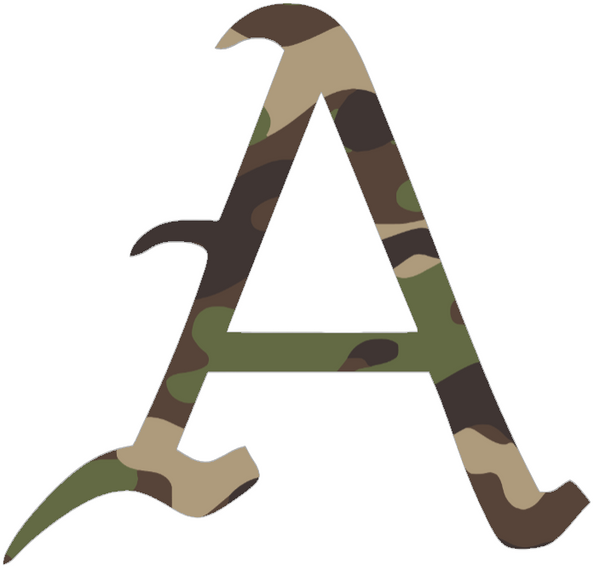 Arkansas Razorbacks Woodland Camo Camouflage A Logo Premium DieCut Vinyl Decal PICK SIZE