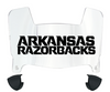 Arkansas Razorbacks Mini Football Helmet Visor Shield w/ Clips - PICK VISOR & LOGO COLOR