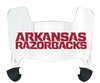 Arkansas Razorbacks Mini Football Helmet Visor Shield w/ Clips - PICK VISOR & LOGO COLOR