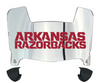 Arkansas Razorbacks Mini Football Helmet Visor Shield w/ Clips - PICK VISOR & LOGO COLOR