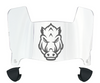 Arkansas Razorbacks Mini Football Helmet Visor Shield w/ Clips - PICK VISOR & LOGO COLOR
