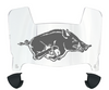 Arkansas Razorbacks Mini Football Helmet Visor Shield w/ Clips - PICK VISOR & LOGO COLOR