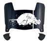 Arkansas Razorbacks Mini Football Helmet Visor Shield w/ Clips - PICK VISOR & LOGO COLOR