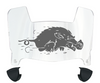 Arkansas Razorbacks Mini Football Helmet Visor Shield w/ Clips - PICK VISOR & LOGO COLOR