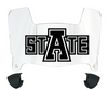 Arkansas State Red Wolves Mini Football Helmet Visor Shield w/ Clips - PICK VISOR & LOGO COLOR