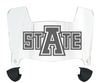 Arkansas State Red Wolves Mini Football Helmet Visor Shield w/ Clips - PICK VISOR & LOGO COLOR