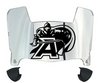 Army Black Knights Mini Football Helmet Visor Shield w/ Clips - PICK VISOR & LOGO COLOR