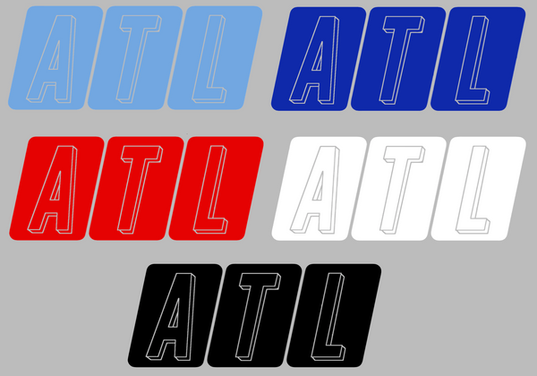 Atlanta Braves City Connect 2.0 ATL Logo Premium DieCut Vinyl Decal PICK COLOR & SIZE