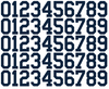 Atlanta Braves Baseball Helmet Jersey Style Vinyl Number Decal Sheet Set of 50 #0-9 - Pick Color & Size