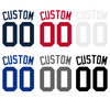 Atlanta Braves Custom Name & Number Premium DieCut Vinyl Decal PICK COLOR & SIZE