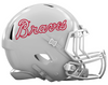 Atlanta Braves Retro Throwback Custom Concept White Mini Riddell Speed Football Helmet