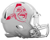 Atlanta Braves Retro Throwback Custom Concept White Mini Riddell Speed Football Helmet