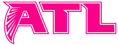 Atlanta Falcons Hot Pink ATL Logo Premium DieCut Vinyl Decal PICK SIZE