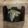 Atlanta Falcons Full Size Football Helmet Visor Shield Black Dark Tint w/ Clips - PICK LOGO COLOR