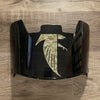 Atlanta Falcons Full Size Football Helmet Visor Shield Black Dark Tint w/ Clips - PICK LOGO COLOR