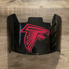 Atlanta Falcons Full Size Football Helmet Visor Shield Black Dark Tint w/ Clips - PICK LOGO COLOR