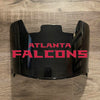 Atlanta Falcons Full Size Football Helmet Visor Shield Black Dark Tint w/ Clips - PICK LOGO COLOR