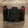 Atlanta Falcons Full Size Football Helmet Visor Shield Black Dark Tint w/ Clips - PICK LOGO COLOR