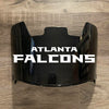 Atlanta Falcons Full Size Football Helmet Visor Shield Black Dark Tint w/ Clips - PICK LOGO COLOR