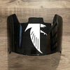 Atlanta Falcons Full Size Football Helmet Visor Shield Black Dark Tint w/ Clips - PICK LOGO COLOR