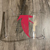 Atlanta Falcons Full Size Football Helmet Visor Shield Clear w/ Clips - PICK LOGO COLOR