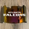 Atlanta Falcons Full Size Football Helmet Visor Shield Red Iridium Mirror w/ Clips - PICK LOGO COLOR