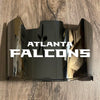 Atlanta Falcons Full Size Football Helmet Visor Shield Silver Chrome Mirror w/ Clips - PICK LOGO COLOR
