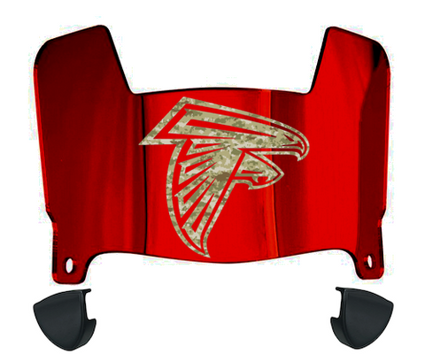 Atlanta Falcons Limited Edition Mini Football Helmet Visor Shield w/ Clips - PICK VISOR & LOGO COLOR
