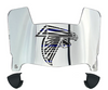 Atlanta Falcons Limited Edition Mini Football Helmet Visor Shield w/ Clips - PICK VISOR & LOGO COLOR