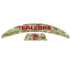 Atlanta Falcons MIDI Mid Size SpeedFlex Football Helmet Front & Back Bumper Decal Set - Pick Color