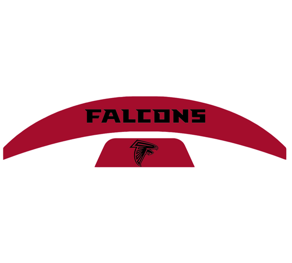 Atlanta Falcons MIDI Mid Size SpeedFlex Football Helmet Front & Back Bumper Decal Set - Pick Color