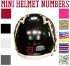 Atlanta Falcons Jersey Style Vinyl Number Decal Sheet Set of 50 #0-9 - Pick Color & Size