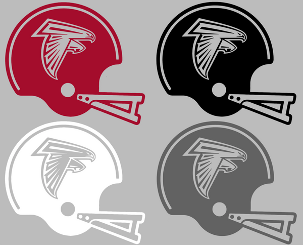 Atlanta Falcons Retro Football Helmet Premium DieCut Vinyl Decal PICK COLOR & SIZE