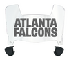 Atlanta Falcons Retro Throwback Mini Football Helmet Visor Shield w/ Clips - PICK VISOR & LOGO COLOR
