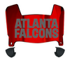 Atlanta Falcons Retro Throwback Mini Football Helmet Visor Shield w/ Clips - PICK VISOR & LOGO COLOR