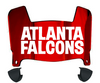 Atlanta Falcons Retro Throwback Mini Football Helmet Visor Shield w/ Clips - PICK VISOR & LOGO COLOR